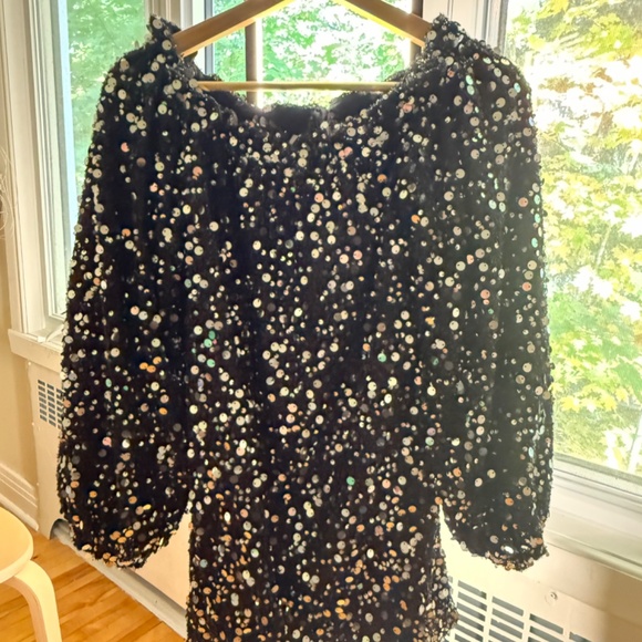 Rotate Off the Shoulder Mini Dress - Picture 2 of 2